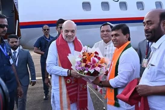 Amit Shah Begins Three-Day Goa Visit as BJP Steps Up Political Activity