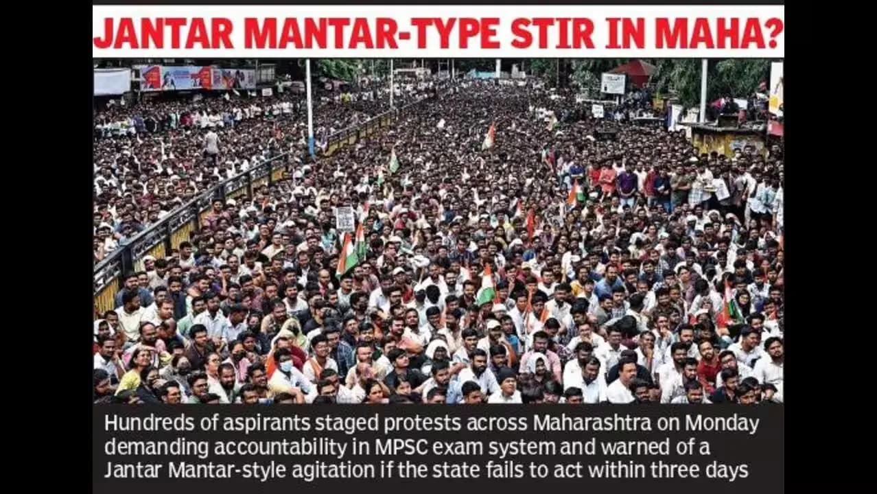 MPSC Controversy: Students Protest in Maharashtra, Opposition Backs Demand for Action