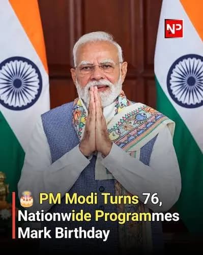 PM Modi Turns 76 as BJP Launches Month-Long Seva Sankalp Abhiyan